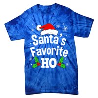 Christmas Santa's Favorite Ho Pajama Adult Naughty Pajama Gift Tie-Dye T-Shirt