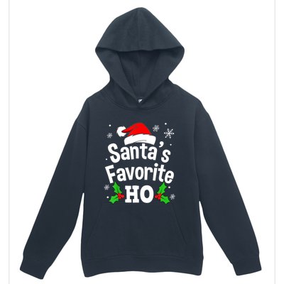 Christmas Santa's Favorite Ho Pajama Adult Naughty Pajama Gift Urban Pullover Hoodie