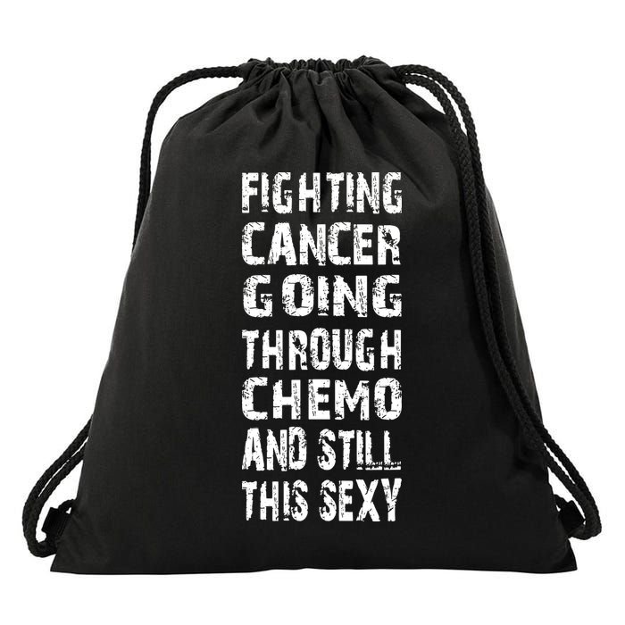 Cancer Survivor Fighting Cancer Going Through Chemo Drawstring Bag