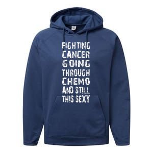 Cancer Survivor Fighting Cancer Going Through Chemo Performance Fleece Hoodie