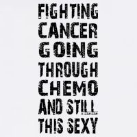 Cancer Survivor Fighting Cancer Going Through Chemo Button