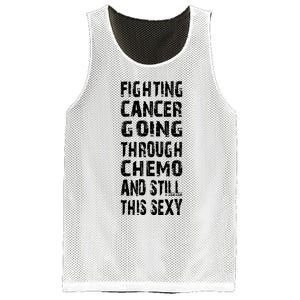 Cancer Survivor Fighting Cancer Going Through Chemo Mesh Reversible Basketball Jersey Tank