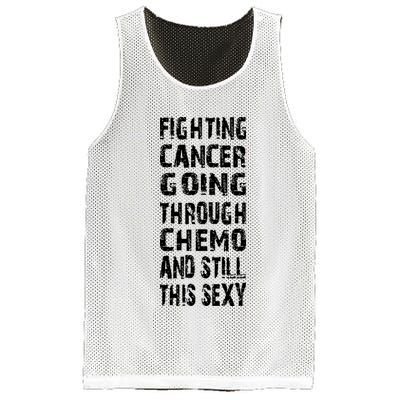 Cancer Survivor Fighting Cancer Going Through Chemo Mesh Reversible Basketball Jersey Tank