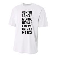 Cancer Survivor Fighting Cancer Going Through Chemo Performance Sprint T-Shirt