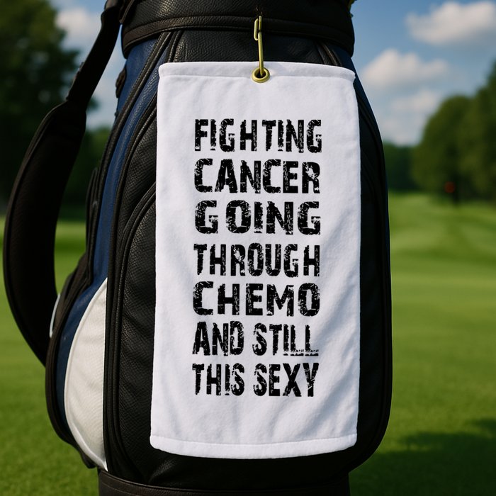 Cancer Survivor Fighting Cancer Going Through Chemo Golf Towel