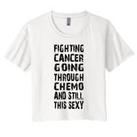 Cancer Survivor Fighting Cancer Going Through Chemo Crop Top