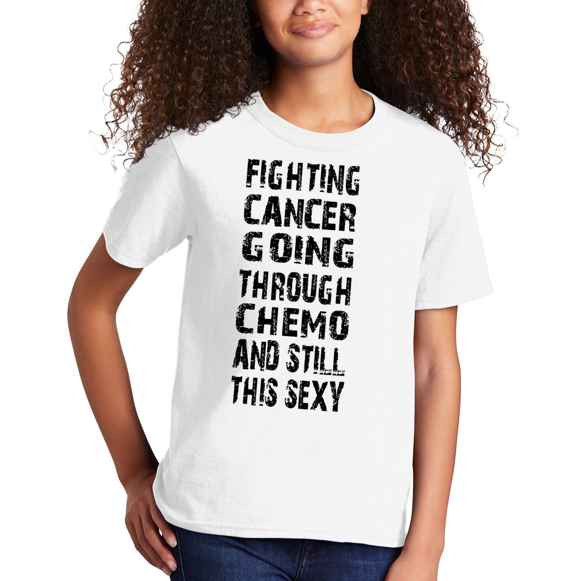 Cancer Survivor Fighting Cancer Going Through Chemo Kids T-Shirt