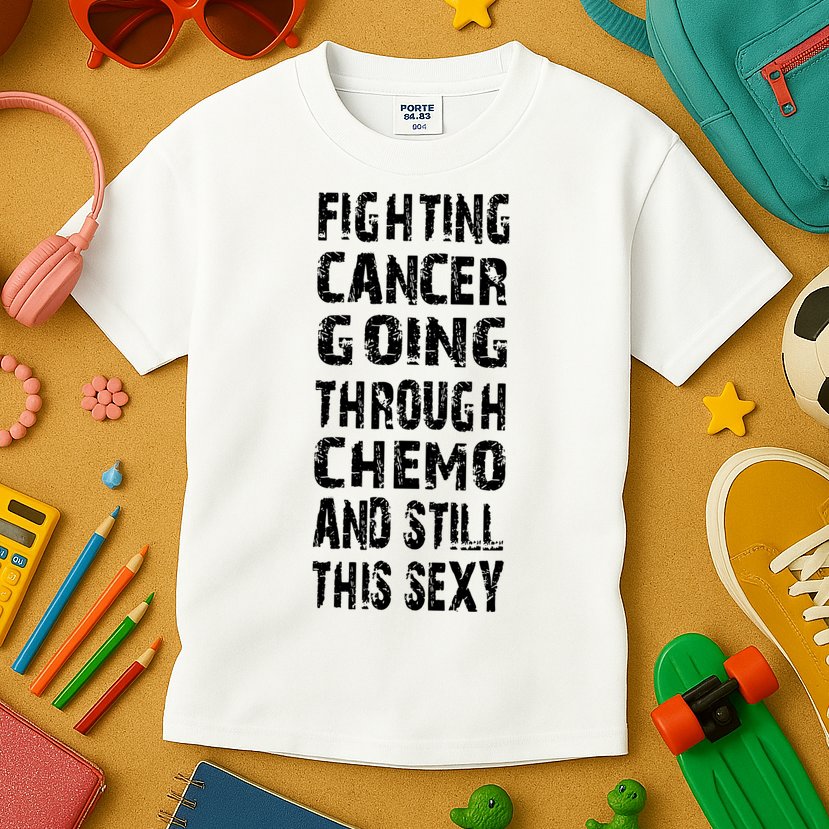 Cancer Survivor Fighting Cancer Going Through Chemo Kids T-Shirt