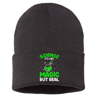 Cool Science For Men Women Science Is Real Geek Nerd Magic Sustainable Knit Beanie
