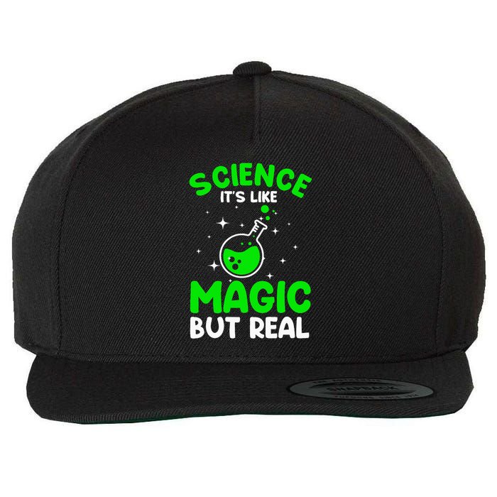 Cool Science For Men Women Science Is Real Geek Nerd Magic Wool Snapback Cap