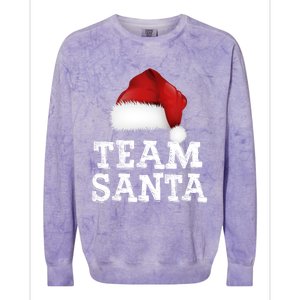 Christmas Squad Family Team Santa Matching Christmas Tree Great Gift Colorblast Crewneck Sweatshirt