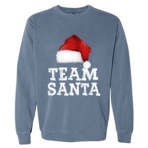 Christmas Squad Family Team Santa Matching Christmas Tree Great Gift Garment-Dyed Sweatshirt