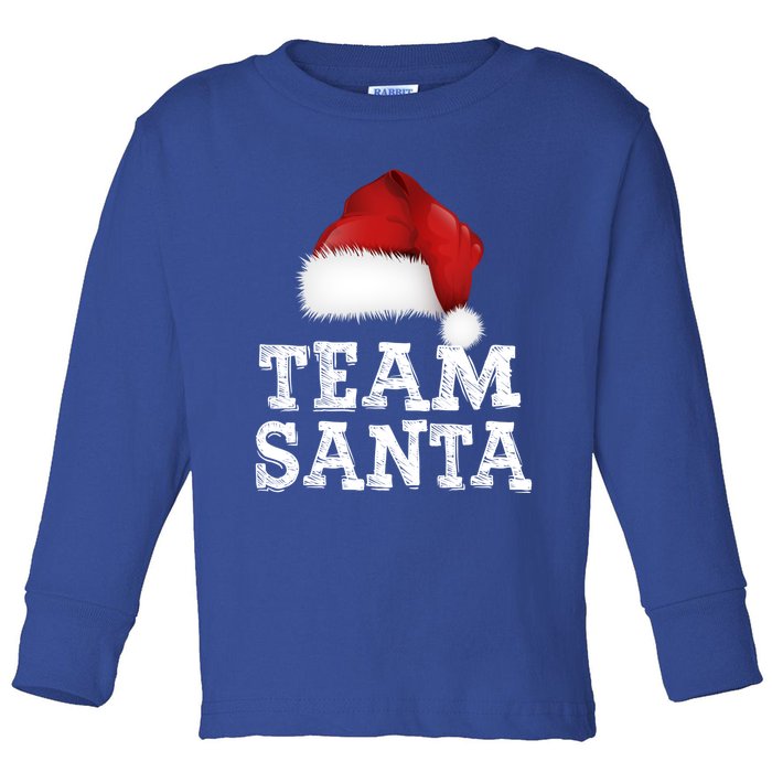 Christmas Squad Family Team Santa Matching Christmas Tree Great Gift Toddler Long Sleeve Shirt