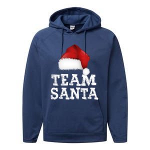 Christmas Squad Family Team Santa Matching Christmas Tree Great Gift Performance Fleece Hoodie