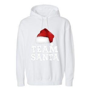 Christmas Squad Family Team Santa Matching Christmas Tree Great Gift Garment-Dyed Fleece Hoodie