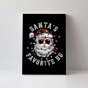 Christmas SantaS Favorite Ho Funny Santa Claus Cute Xmas Canvas