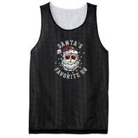 Christmas SantaS Favorite Ho Funny Santa Claus Cute Xmas Mesh Reversible Basketball Jersey Tank