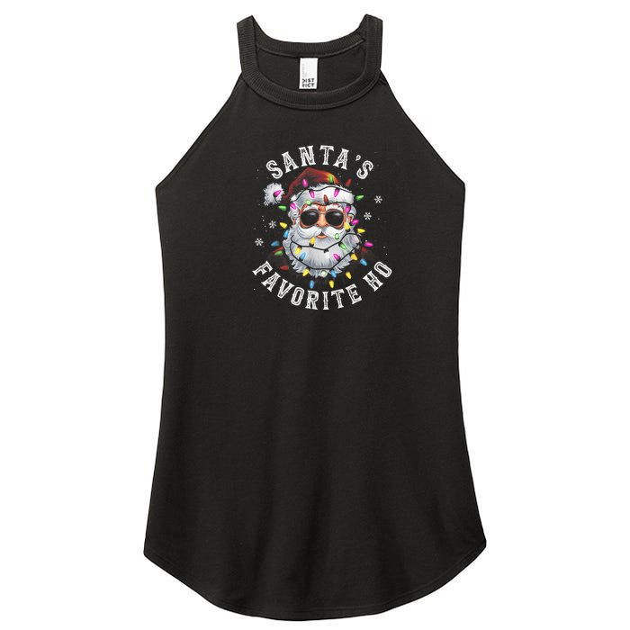 Christmas SantaS Favorite Ho Funny Santa Claus Cute Xmas Women's Perfect Tri Rocker Tank