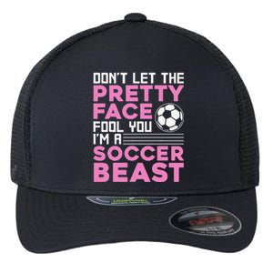 Cool Soccer For  Teen Girls Soccer Lover Player Sports Flexfit Unipanel Trucker Cap