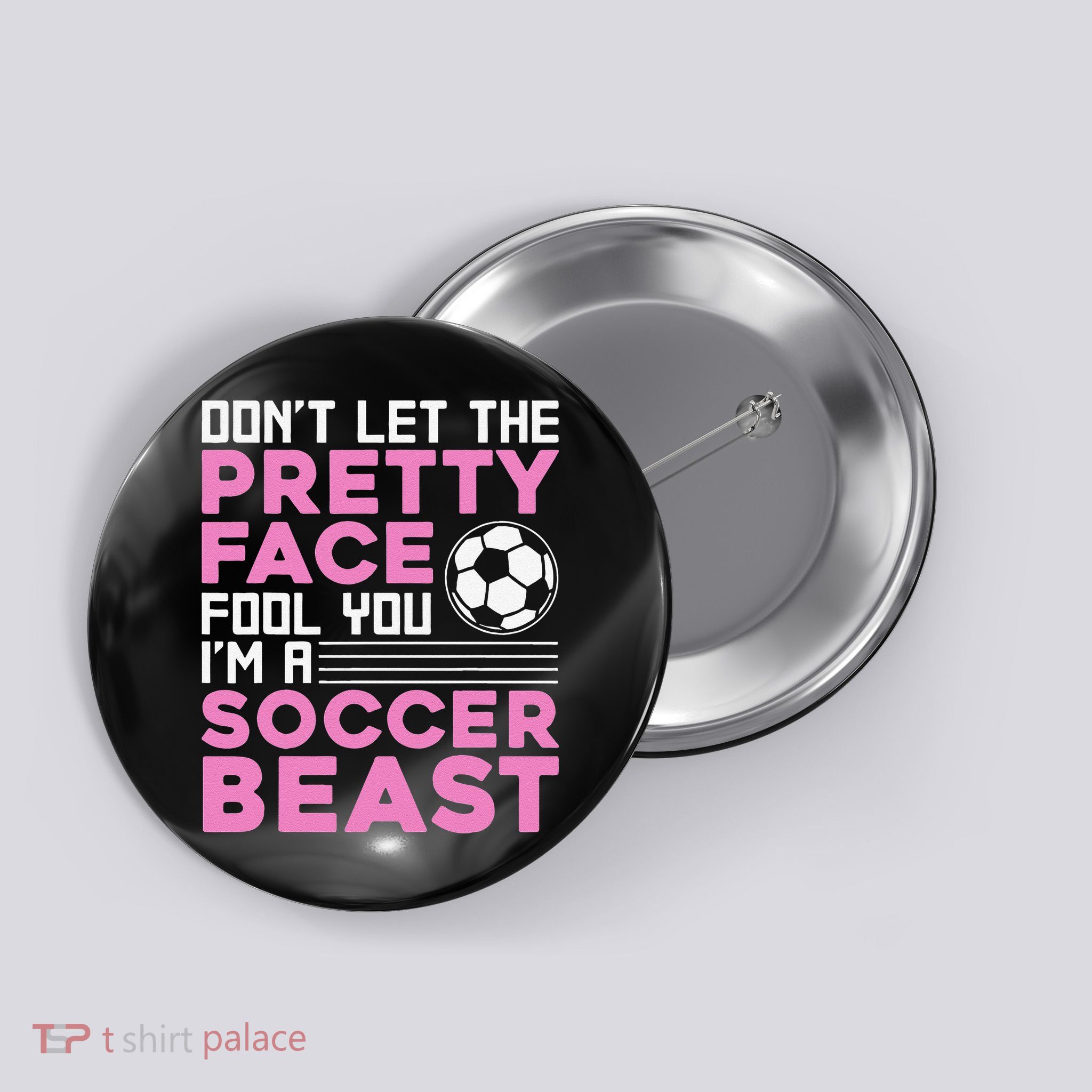 Cool Soccer For  Teen Girls Soccer Lover Player Sports Button