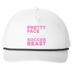 Cool Soccer For  Teen Girls Soccer Lover Player Sports Snapback Five-Panel Rope Hat