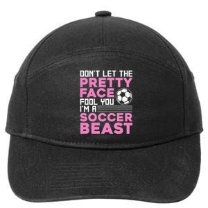 Cool Soccer For  Teen Girls Soccer Lover Player Sports 7-Panel Snapback Hat