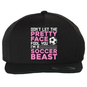 Cool Soccer For  Teen Girls Soccer Lover Player Sports Wool Snapback Cap