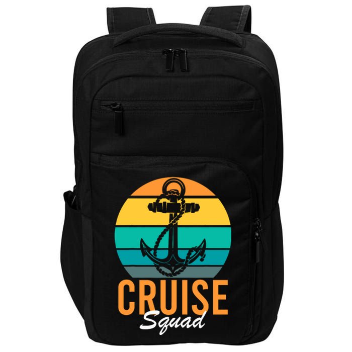 Cruise Squad Family Matching Cruise Trip Vacation Designs Impact Tech Backpack