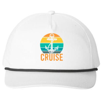 Cruise Squad Family Matching Cruise Trip Vacation Designs Snapback Five-Panel Rope Hat