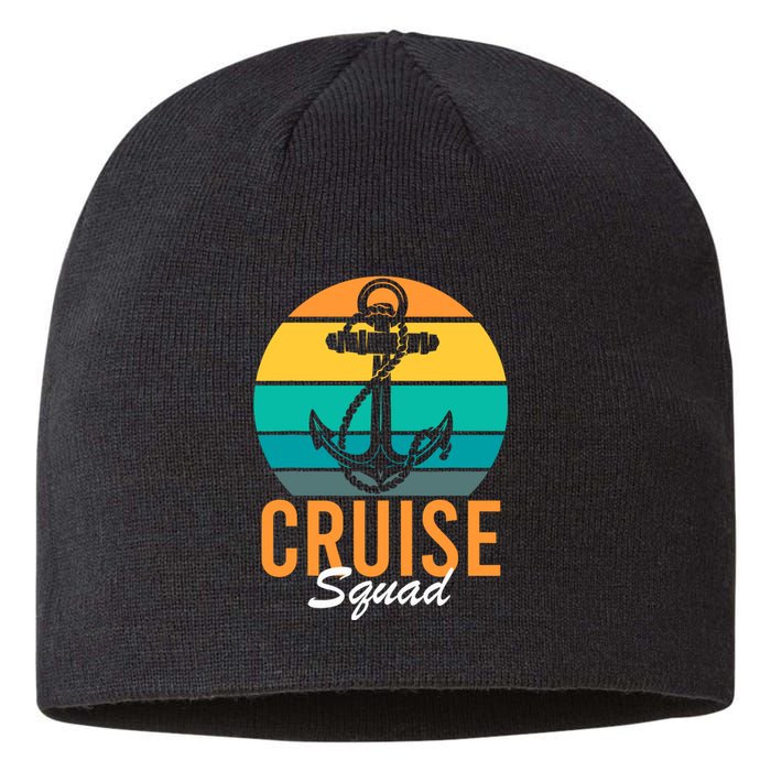 Cruise Squad Family Matching Cruise Trip Vacation Designs Sustainable Beanie