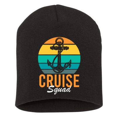 Cruise Squad Family Matching Cruise Trip Vacation Designs Short Acrylic Beanie