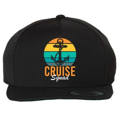 Cruise Squad Family Matching Cruise Trip Vacation Designs Wool Snapback Cap