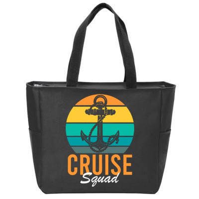 Cruise Squad Family Matching Cruise Trip Vacation Designs Zip Tote Bag