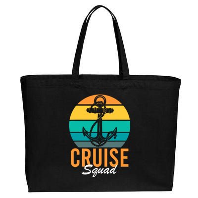 Cruise Squad Family Matching Cruise Trip Vacation Designs Cotton Canvas Jumbo Tote