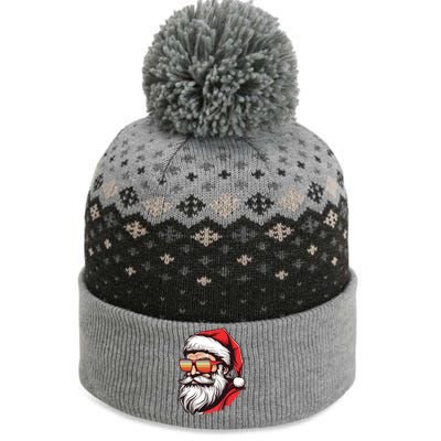 Christmas Santa Face Retro Sunglasses Xmas Gift The Baniff Cuffed Pom Beanie