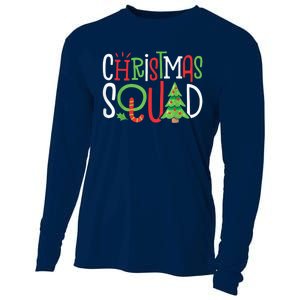 Christmas Squad Funny Xmas Tree Family Matching Pajamas Cooling Performance Long Sleeve Crew