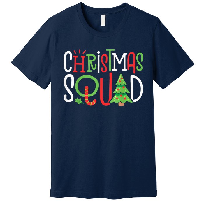 Christmas Squad Funny Xmas Tree Family Matching Pajamas Premium T-Shirt