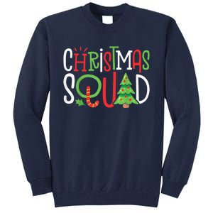 Christmas Squad Funny Xmas Tree Family Matching Pajamas Tall Sweatshirt