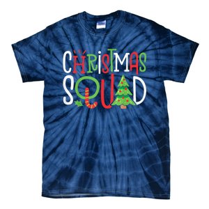 Christmas Squad Funny Xmas Tree Family Matching Pajamas Tie-Dye T-Shirt