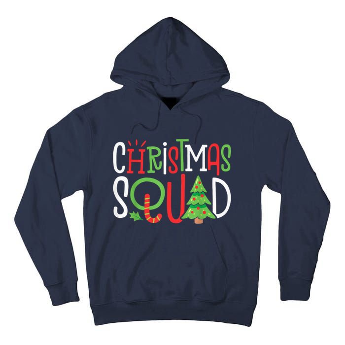 Christmas Squad Funny Xmas Tree Family Matching Pajamas Tall Hoodie