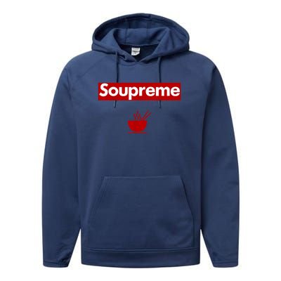 Charles Soupreme Funny Soupreme Logo Performance Fleece Hoodie