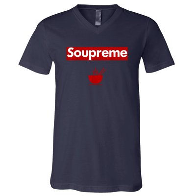 Charles Soupreme Funny Soupreme Logo V-Neck T-Shirt