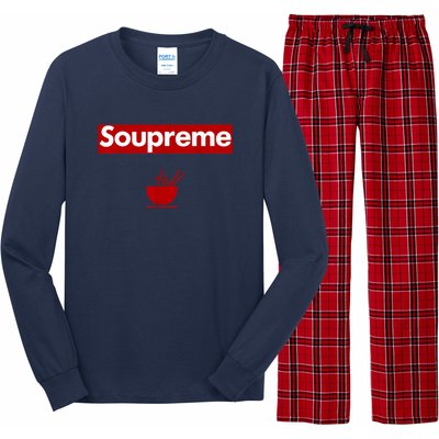 Charles Soupreme Funny Soupreme Logo Long Sleeve Pajama Set