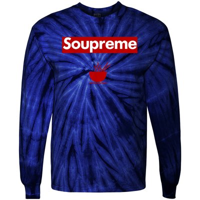 Charles Soupreme Funny Soupreme Logo Tie-Dye Long Sleeve Shirt