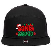 Christmas Squad Family Matching Xmas Santa Squad 7 Panel Mesh Trucker Snapback Hat