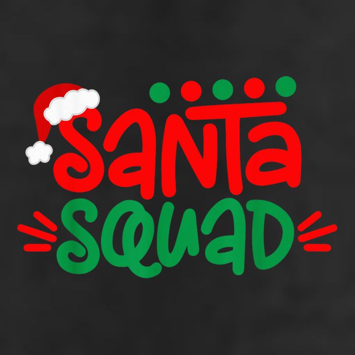 Christmas Squad Family Matching Xmas Santa Squad 7 Panel Mesh Trucker Snapback Hat