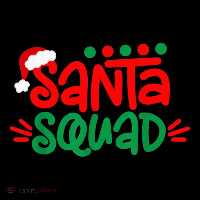 Christmas Squad Family Matching Xmas Santa Squad Tall T-Shirt