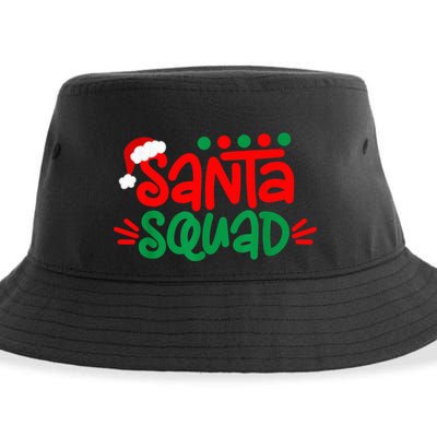Christmas Squad Family Matching Xmas Santa Squad Sustainable Bucket Hat