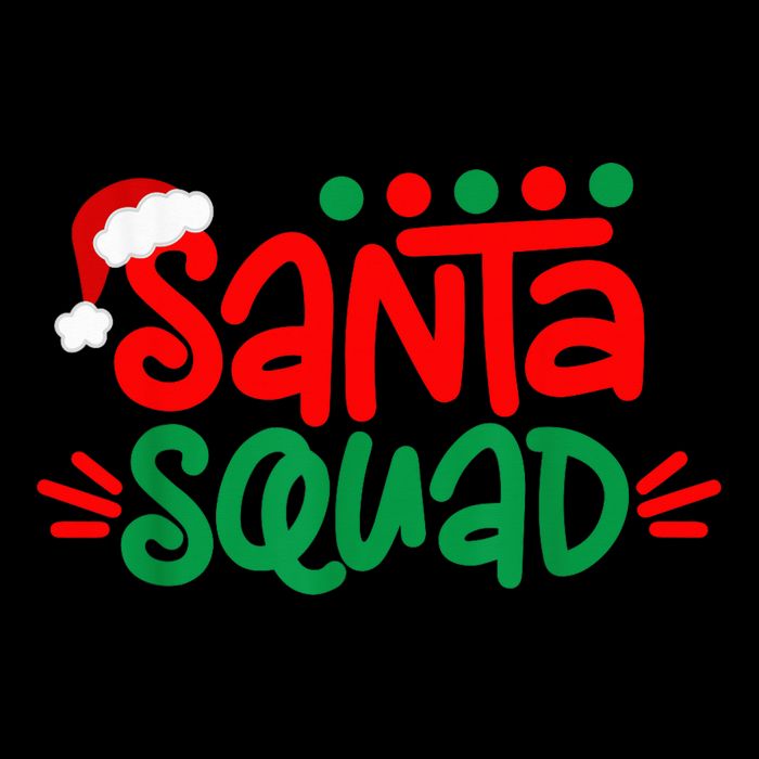 Christmas Squad Family Matching Xmas Santa Squad Button