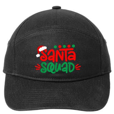 Christmas Squad Family Matching Xmas Santa Squad 7-Panel Snapback Hat